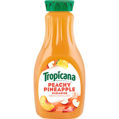 Tropicana Juice Drink, Peachy Pineapple Paradise, 52 Oz