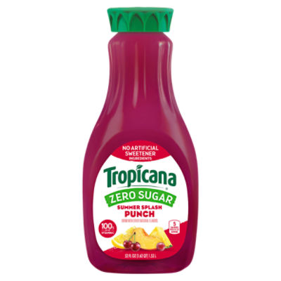 Tropicana Zero Sugar Summer Splash Punch, 52 fl oz