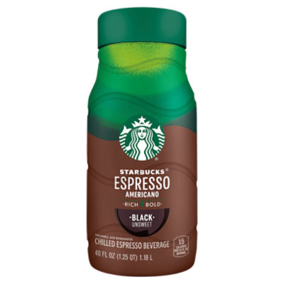 Starbucks Iced Espresso Black Unsweet 40 Oz