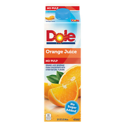 Dole Orange Juice Beverage No Pulp 32 Fl Oz