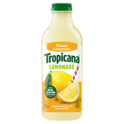 Tropicana Premium Drinks, Classic Lemonade, 46 Fl Oz Bottle