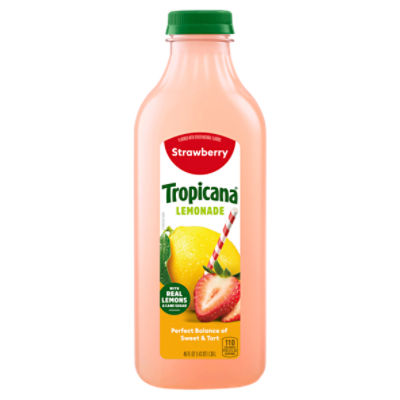 Tropicana Premium Drinks, Strawberry Lemonade, 46 Fl Oz Bottle