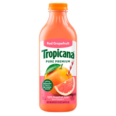 Tropicana Pure Premium 100% Ruby Red Grapefruit Juice, 46 Fl Oz Bottle