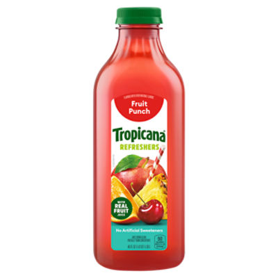 Tropicana Premium Drinks, Fruit Punch, 46 Fl Oz Bottle