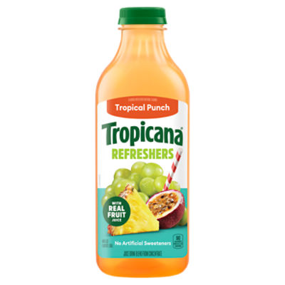 Tropicana Tropical Punch Juice Drink Blend Refreshers, 46 fl oz