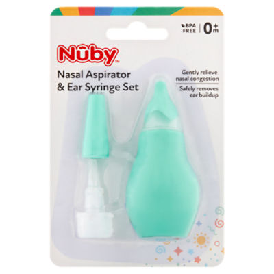 Núby Nasal Aspirator & Ear Syringe Set, 0m+