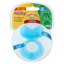 Nuby Step 1 Silicone Teether with Teething Bristles, 1 Each