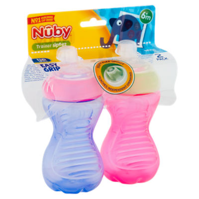 Nuby 10oz No-Spill Cup Gripper with Soft Spout, Unique Direct