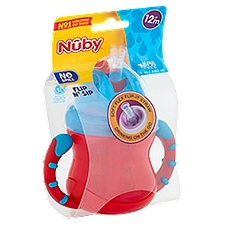 Nuby Flip N Sip 2 Handle Cup - 8 oz, 1 Each