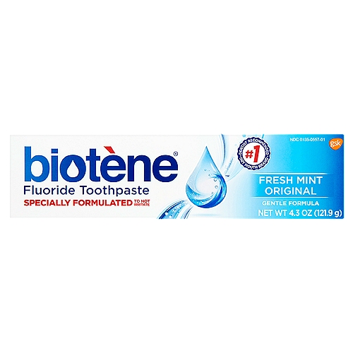 Biotène Fresh Mint Original Fluoride Toothpaste, 4.3 oz
