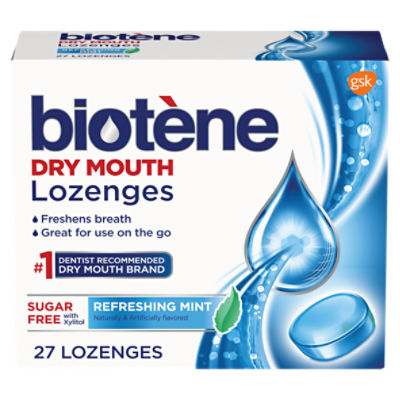 Gsk Biotène Refreshing Mint Lozenges, 27 count