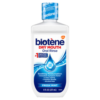 Biotène Dry Mouth Fresh Mint Oral Rinse, 8 fl oz