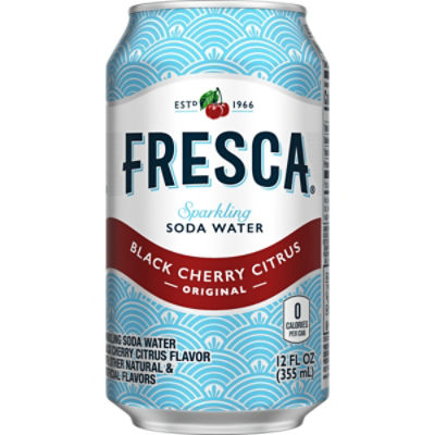 Fresca Black Cherry Fridge Pack Cans, 12 fl oz, 12 Pack, 144 fl oz