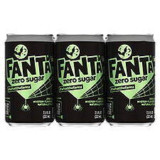 Fanta WTFanta Zero Sugar Black Cans, 7.5 fl oz, 6 Pack, 45 Fluid ounce