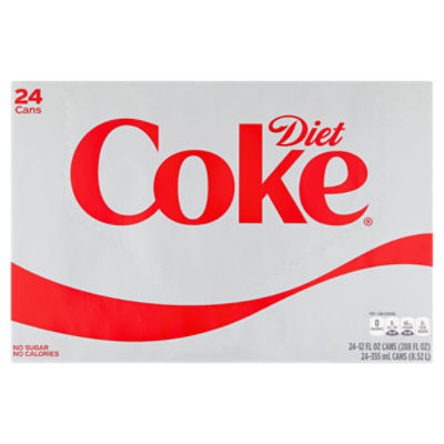 Diet Coke Soda, 12 fl oz, 24 count