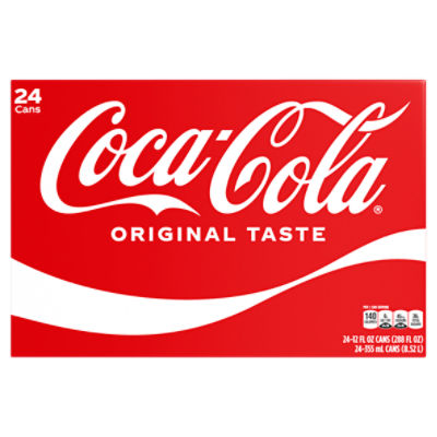 Coca-Cola Soda Soft Drink, 12 fl oz, 24 Pack - ShopRite