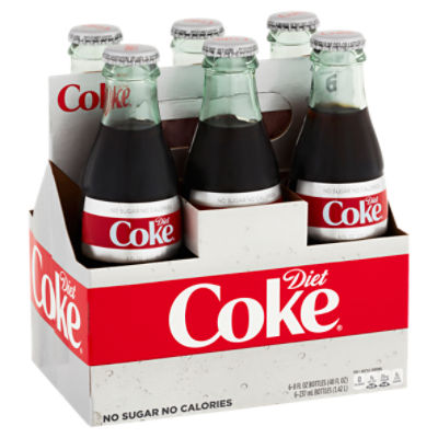 Diet Coke Soda, 8 fl oz, 6 count Fairway