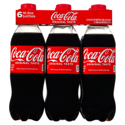 CocaCola Bottles, 16.9 fl oz, 6 Pack The Fresh Grocer