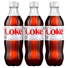 Diet Coke Bottles, 16.9 fl oz, 6 Pack