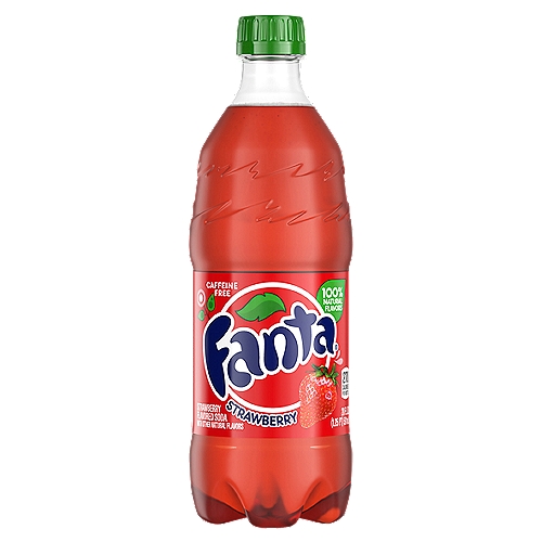 Fanta Strawberry Soda Bottle, 20 fl oz