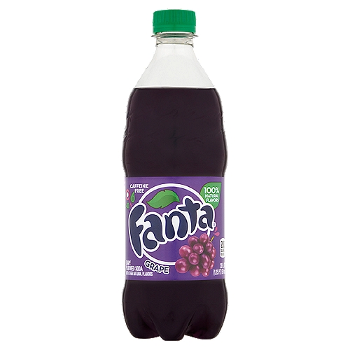 Fanta Grape Flavored Soda, 20 fl oz