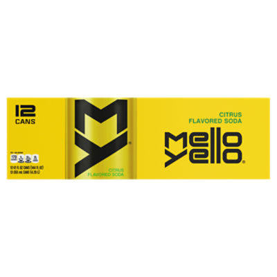 Mello Yello Fridge Pack Cans, 12 fl oz, 12 Pack