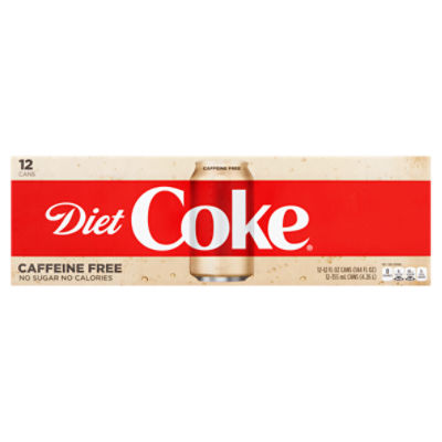 Diet Coke Caffeine Free Soda, 12 fl oz, 12 count