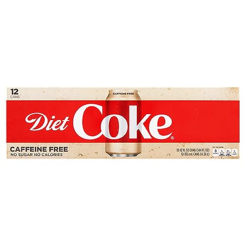Diet Coke Caffeine Free Soda, 12 fl oz, 12 count
Diet Coke® Fridgepack™