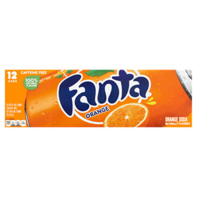 Fanta Orange Soda Fridge Pack, 12 fl oz, 12 count