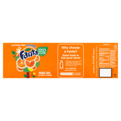 Fanta Orange Soda Fridge Pack, 12 fl oz, 12 count - Fairway