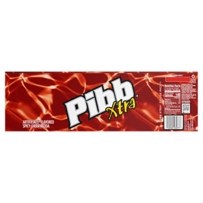 Pibb Xtra Spicy Cherry Soda, 12 fl oz, 12 count