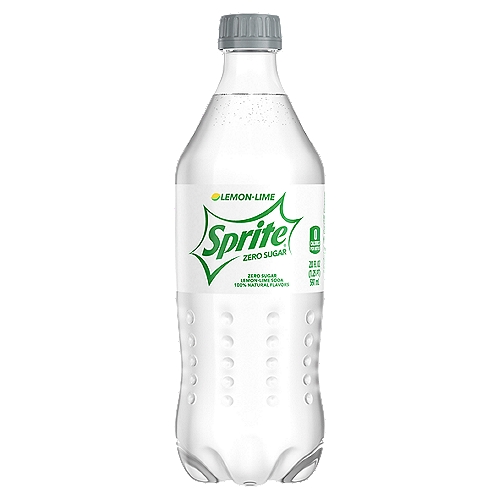 Sprite Zero Sugar Bottle, 20 fl oz
Some people know it simply as a zero-sugar, lemon-lime flavored soda, but most know it as Sprite Zero. Because who says you can't do more with less? Sprite Zero is the iconic great taste of Sprite with zero sugar. The head honcho in the lemon-lime flavored soft drink biz.

It should come as no surprise why Sprite Zero has become synonymous with a great lemon-lime flavor. It's a delicious zero sugar, caffeine-free take on the iconic flavor of Sprite and never fails to deliver an extremely satisfying taste. With 100% natural flavors, and zero calories to be found, you can enjoy whenever, wherever.