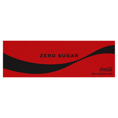 Great Value Zero Sugar Cola Soda Pop, 12 Pack, 12 Fl Oz Cans 