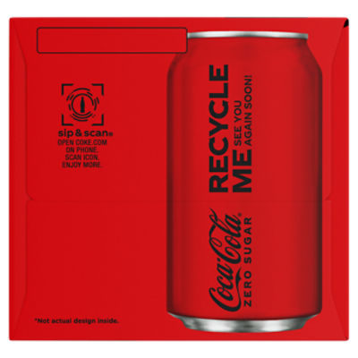Coca-Cola Zero Sugar Fridge Pack Cans, 12 fl oz, 12 Pack - Fairway
