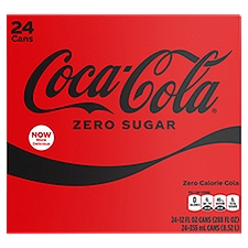 Coca-Cola Zero Sugar Cans, 12 fl oz, 24 Pack