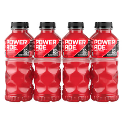 POWERADE Fruit Punch Bottles, 20 fl oz, 8 Pack - ShopRite