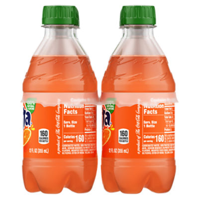 Fanta Orange Soda fl oz, 8 Pack