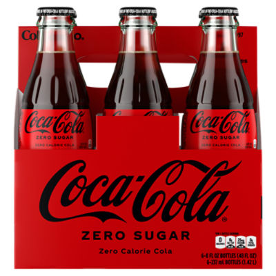 Coca-Cola Zero Sugar Zero Calorie Cola, 8 fl oz, 6 count, 48 Fluid ounce