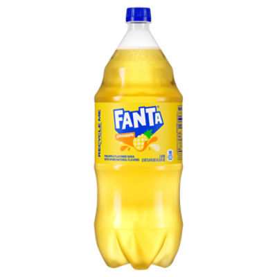 Fanta Pineapple Flavored Soda, 2 liter, 67.6 Fluid ounce