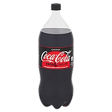 Coca-Cola Cherry Zero Bottle, 2 Liters, 67.6 Fluid ounce