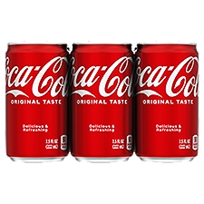 Coca-Cola Cans, 7.5 fl oz, 6 Pack