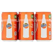 Fanta Orange Soda, 7.5 fl oz, 6 count