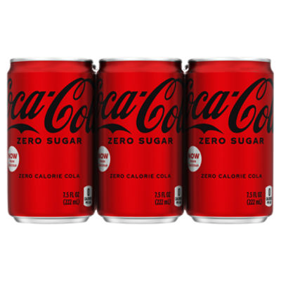 Coca-Cola Zero Sugar Cans, 7.5 fl oz, 6 Pack - Fairway