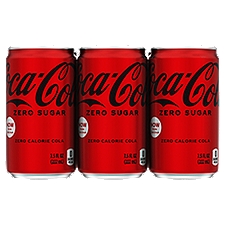 Coca-Cola Zero Sugar Cans, 7.5 fl oz, 6 Pack