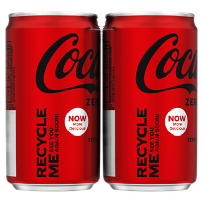  Coca-Cola Mini-Cans, 7.5 fl oz (Pack of 24) : Grocery