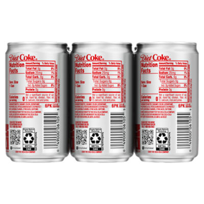 Coca-Cola Zero Sugar Cans, 7.5 fl oz, 6 Pack - ShopRite