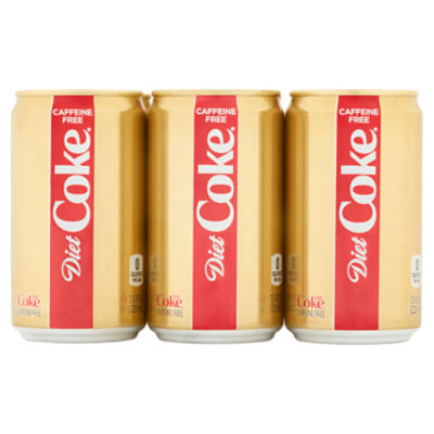 Diet Coke Caffeine-Free Cans, 7.5 fl oz, 6 Pack