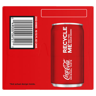 Coca-Cola Soda Soft Drink, 7.5 fl oz (pack of 10)