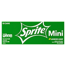 Sprite Fridge Pack Cans, 7.5 fl oz, 10 Pack, 75 Fluid ounce