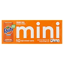Fanta Orange Mini - 10 Cans, 75 Fluid ounce